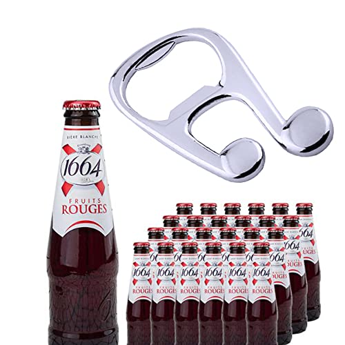 Portable Musical Note Shaped Bottle Opener - Stainless Steel Beer & Soda Opener for Men & Women - Perfect Gift for Weddings, Christmas, Valentine's Day & Birthdays - Great for Parties, Picnics & Home Bars