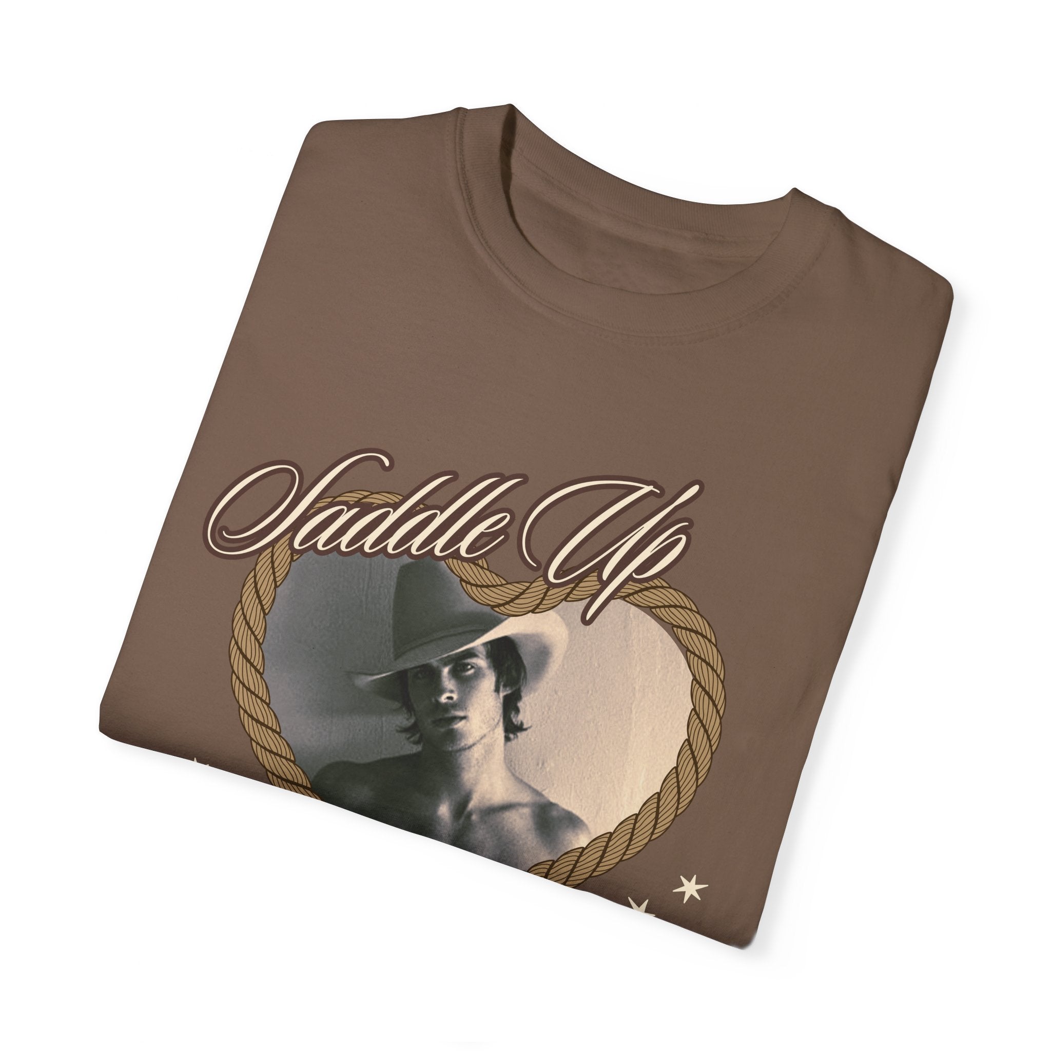 Riding & Western Style Saddle Up Graphic T-Shirt for Men & Women - Comfortable Cotton Tee for Horseback Riding, Rodeo & Cowboy Fashion