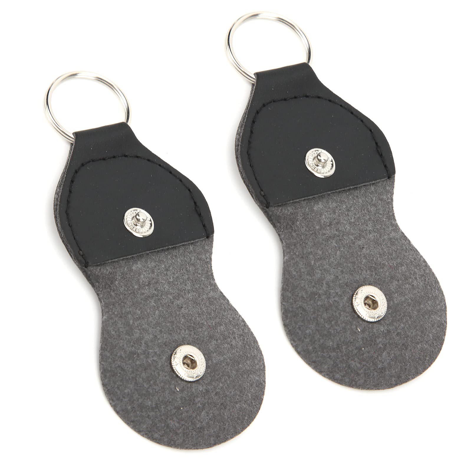 Premium Guitar Pick Holder Case - Durable 2-Piece Keychain Pick Storage for Guitarists | Portable & Multipurpose | Ideal for Travel, Practice & Live Performances (Black)