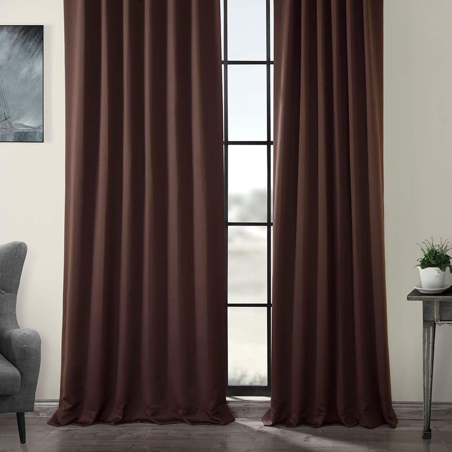 Blackout Curtains for Bedroom - Java Room Darkening Window Drapes for Better Sleep & Privacy - Perfect for Home, Nursery, and Office Use