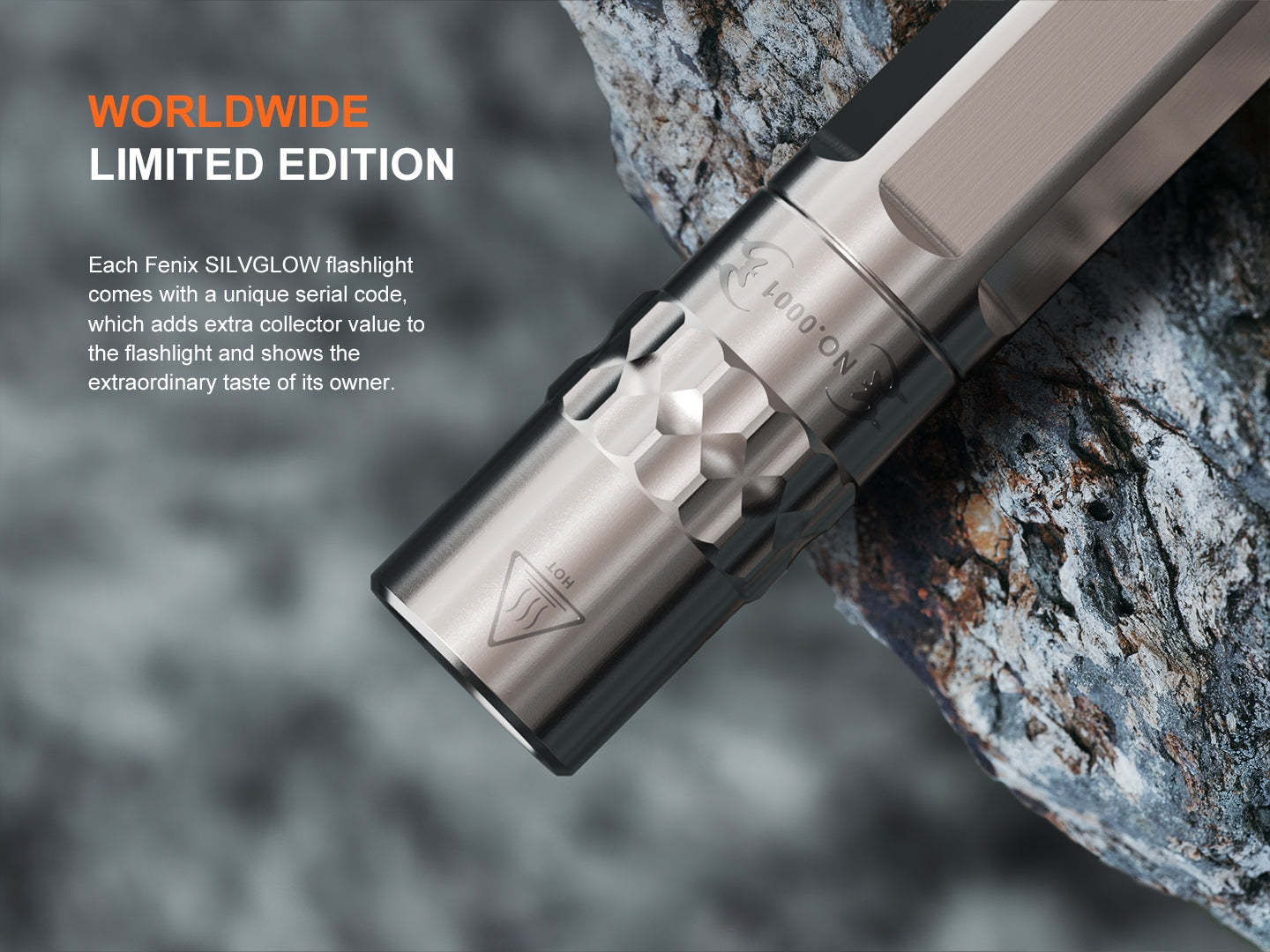 Fenix SilvGlow Limited Edition Collector's AAA Flashlight - Ultra Bright LED Keychain Light for Camping, Hiking & Emergency Use