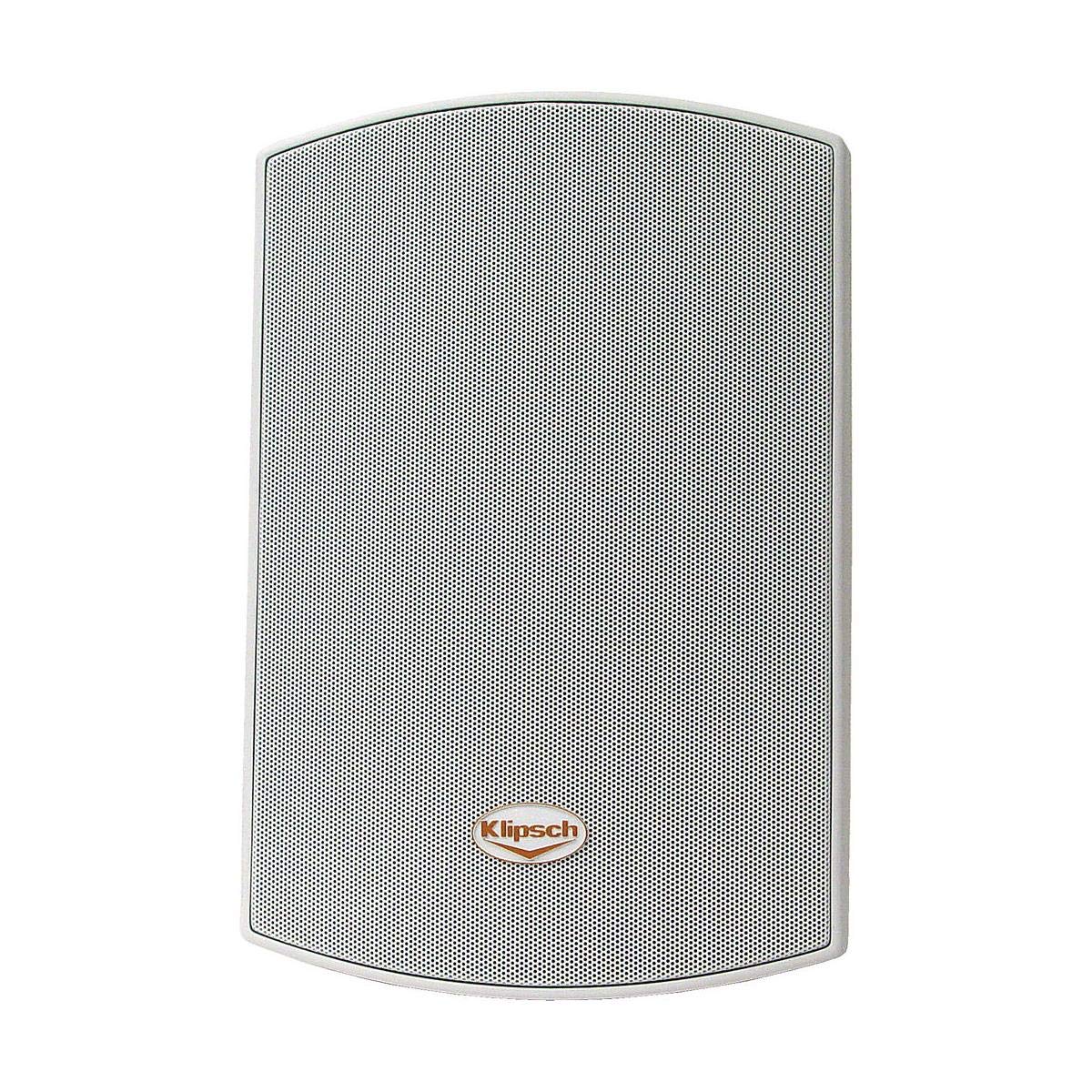 Klipsch AW-525 High-Performance Indoor Outdoor Speaker Pair - Weatherproof White Audio System for Patio, Garden & Home Entertainment