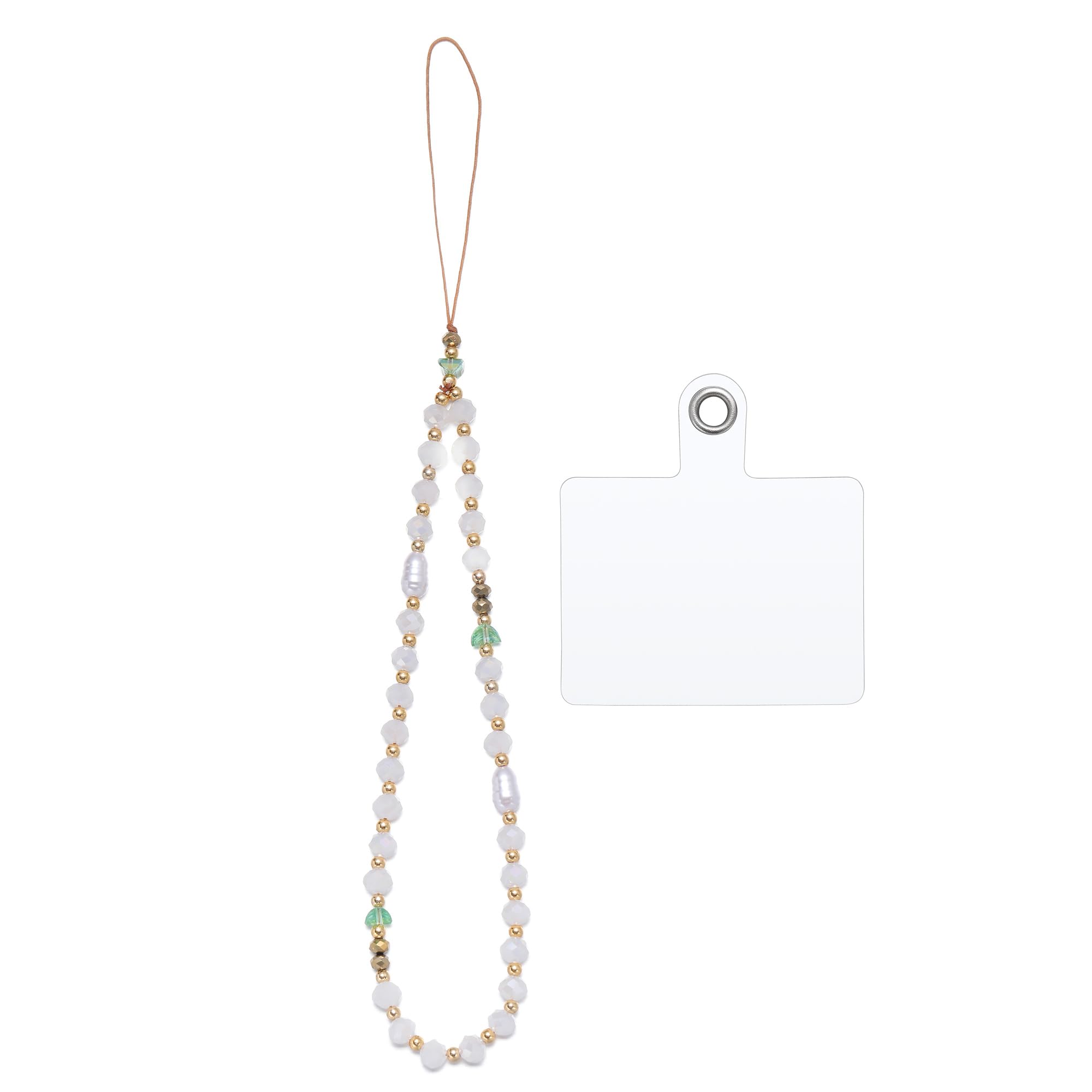 Handmade Beaded Phone Charm with Tether Tab Wrist Strap - Stylish Accessory for Phone Cases | Perfect for Keychains, Wristbands & Phone Protection