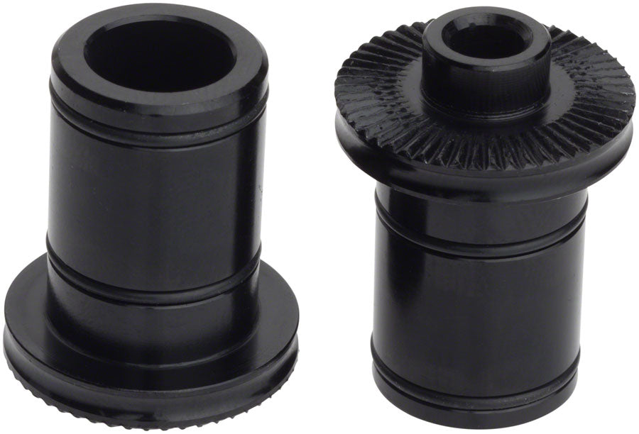 All City Go Devil Front Hub Conversion Caps - Quick Release, Black - Perfect for Bicycle Wheel Upgrades & Urban Commuting