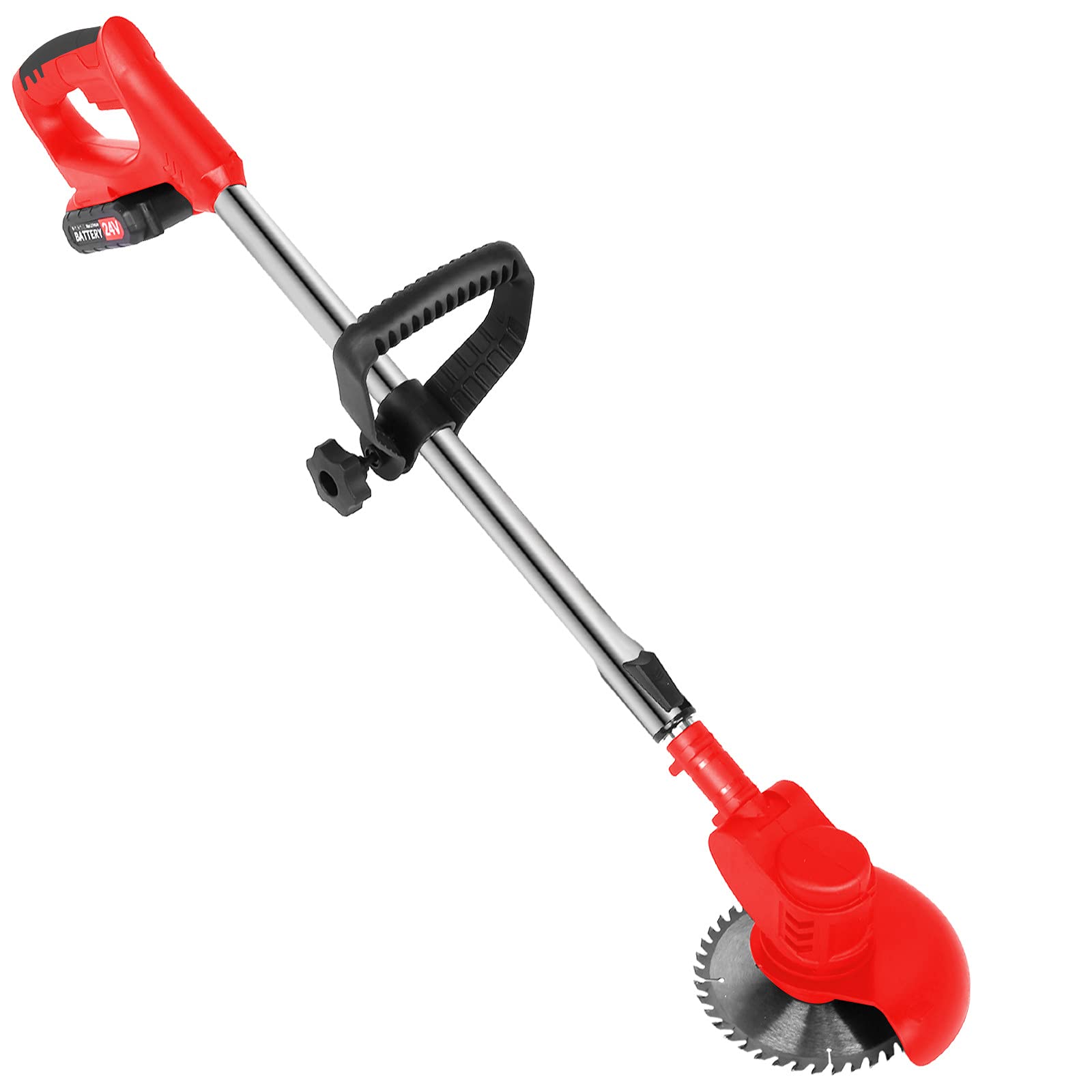 24V Cordless String Grass Trimmer Weed Eater with 2 Lithium-Ion Batteries - Lightweight Lawn Edger for Yard Maintenance & Garden Care