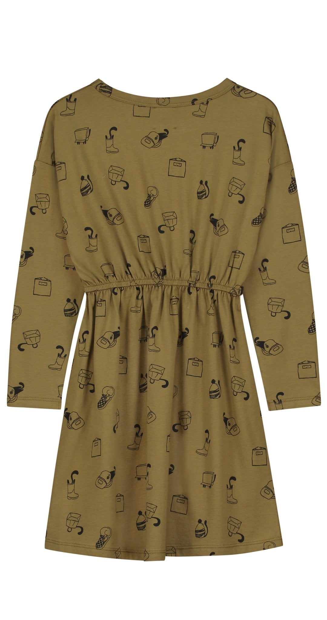 Letter To The World Soul Olive Print Dress - Elegant Flowy Summer Dress for Women | Perfect for Beach Vacations, Date Nights & Casual Outings