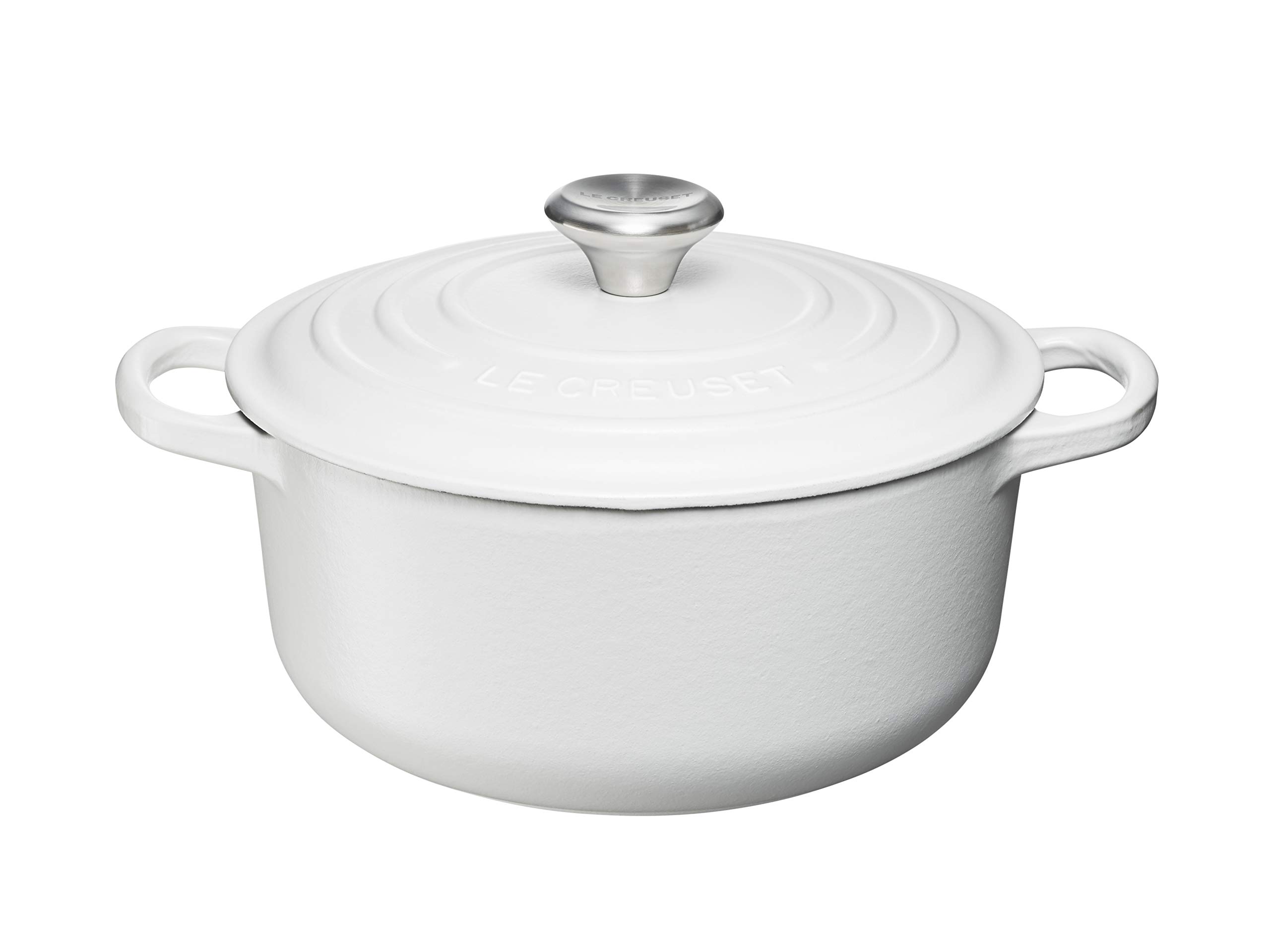 Le Creuset 2.2 Qt Round Enameled Cast Iron Dutch Oven - Ink Blue, 20cm, Perfect for Braising, Stewing & Baking - Ideal for Kitchen, Camping & Gift Giving