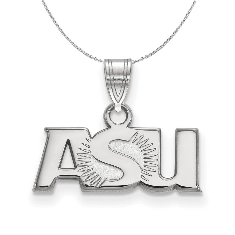 Black Bow Sterling Silver Arizona State Small Pendant Necklace - Perfect for Gifts, Graduation & Everyday Jewelry