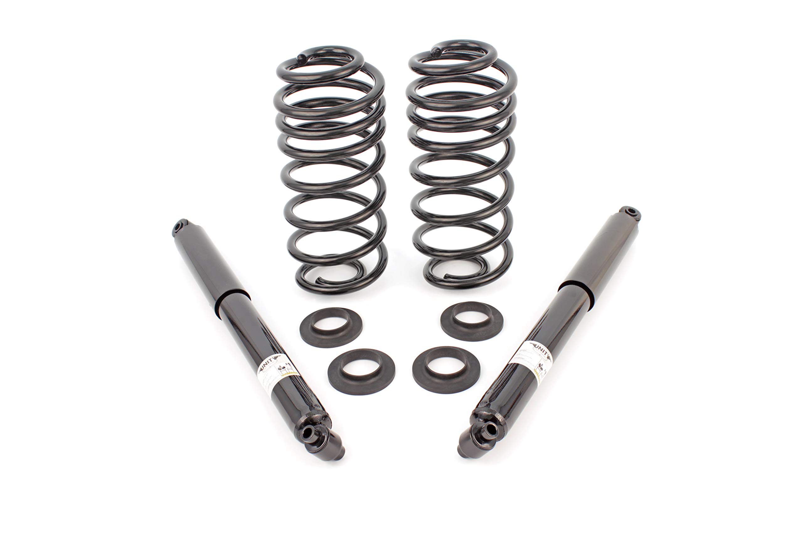 Elite 65230C Rear Coil Spring Conversion Kit - Replace Air Springs with Shocks Included - Perfect for Truck & SUV Suspension Upgrades & Off-Road Adventures