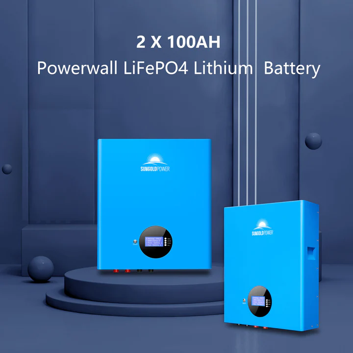 SunGoldPower 5000W Off Grid Solar Kit with 10.24kWh Lithium Battery & 6x370W Solar Panels | 48VDC 120V Powerwall for Home Backup, RV & Remote Cabins