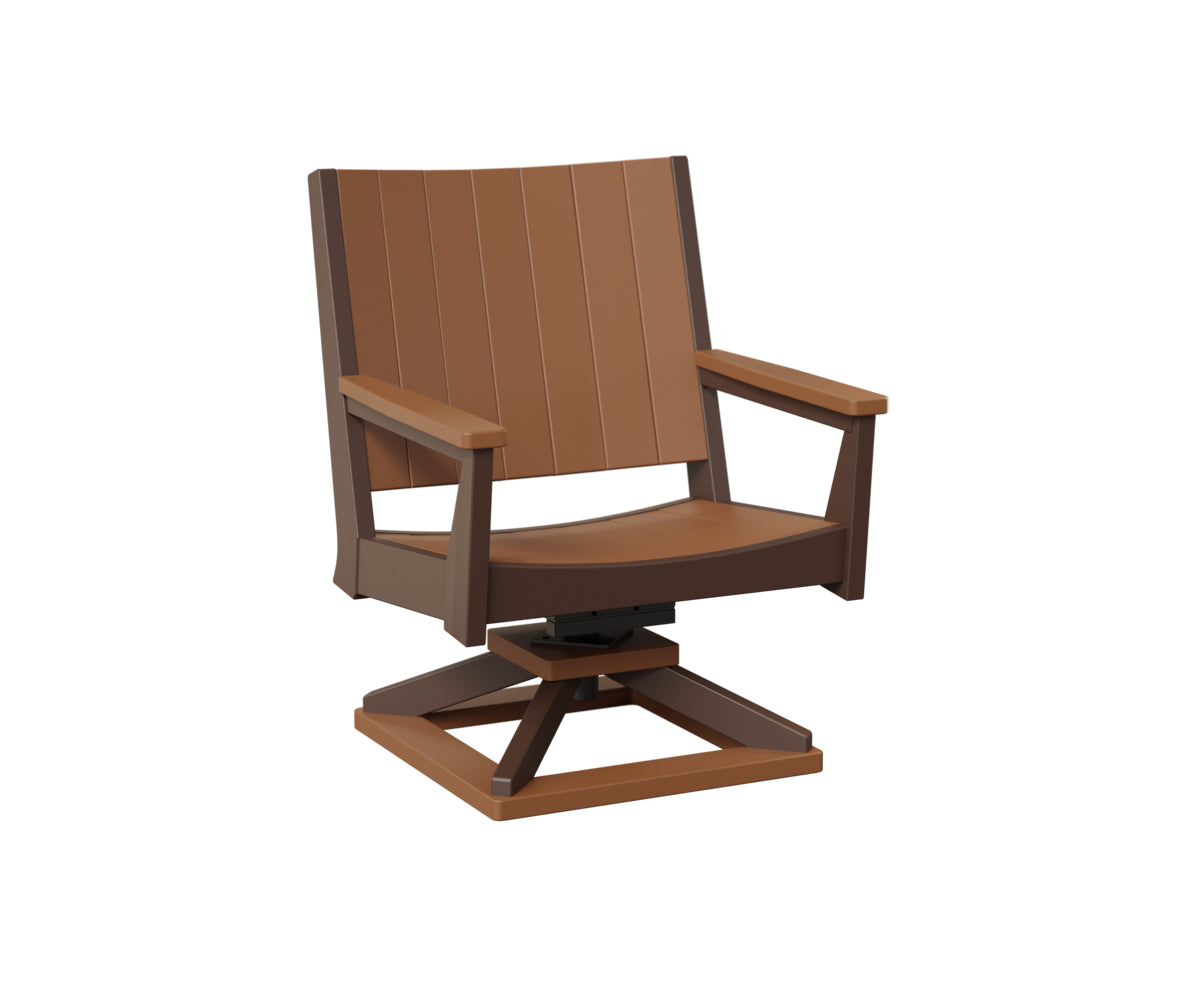 Berlin Gardens Mayhew Chat Swivel Rocker - Outdoor Patio Conversation Chair with Comfortable Cushions for Porch, Deck, or Garden Relaxation