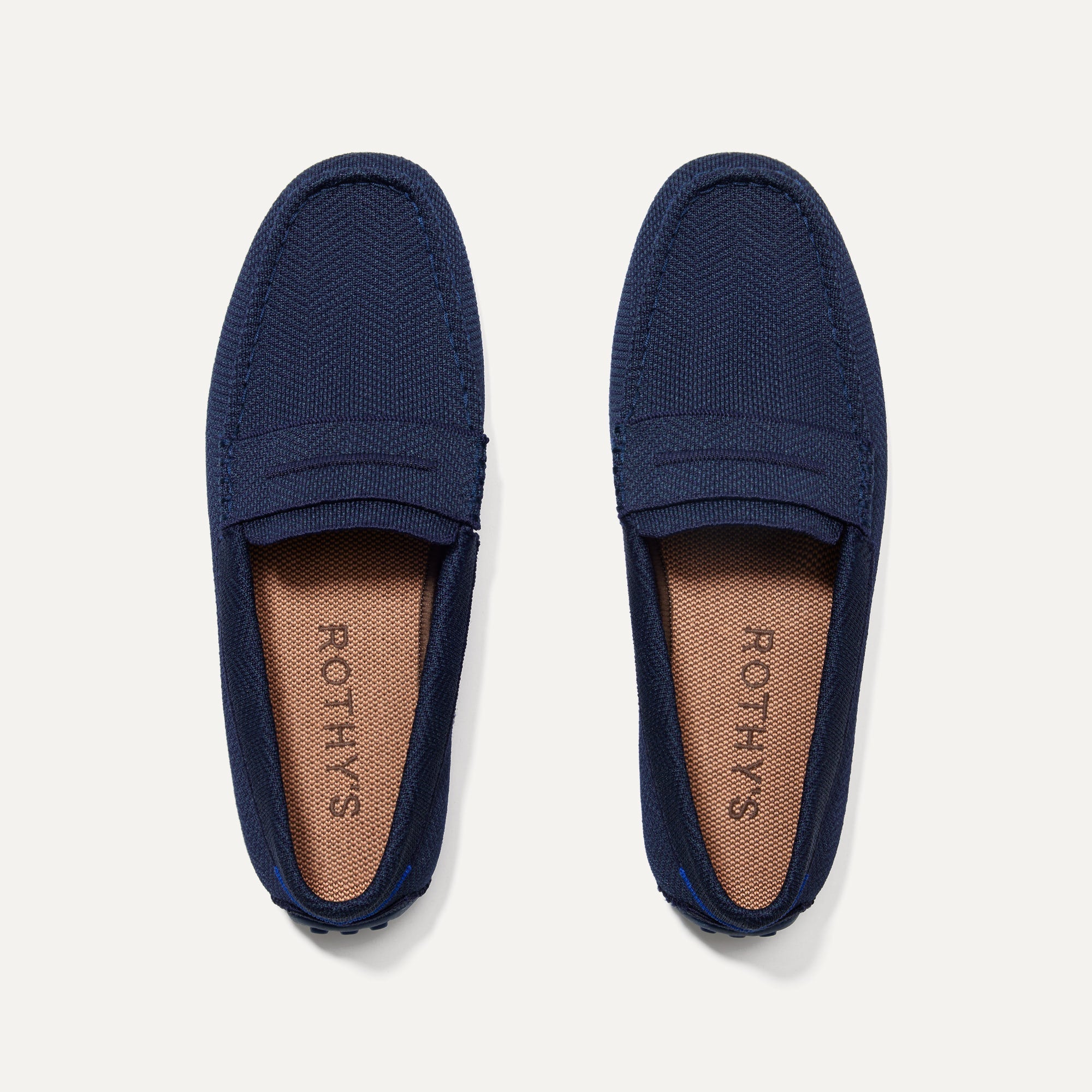 Men's Navy Herringbone Driving Loafers - Comfortable Slip-On Shoes for Casual & Business Wear | Perfect for Driving, Office & Everyday Use