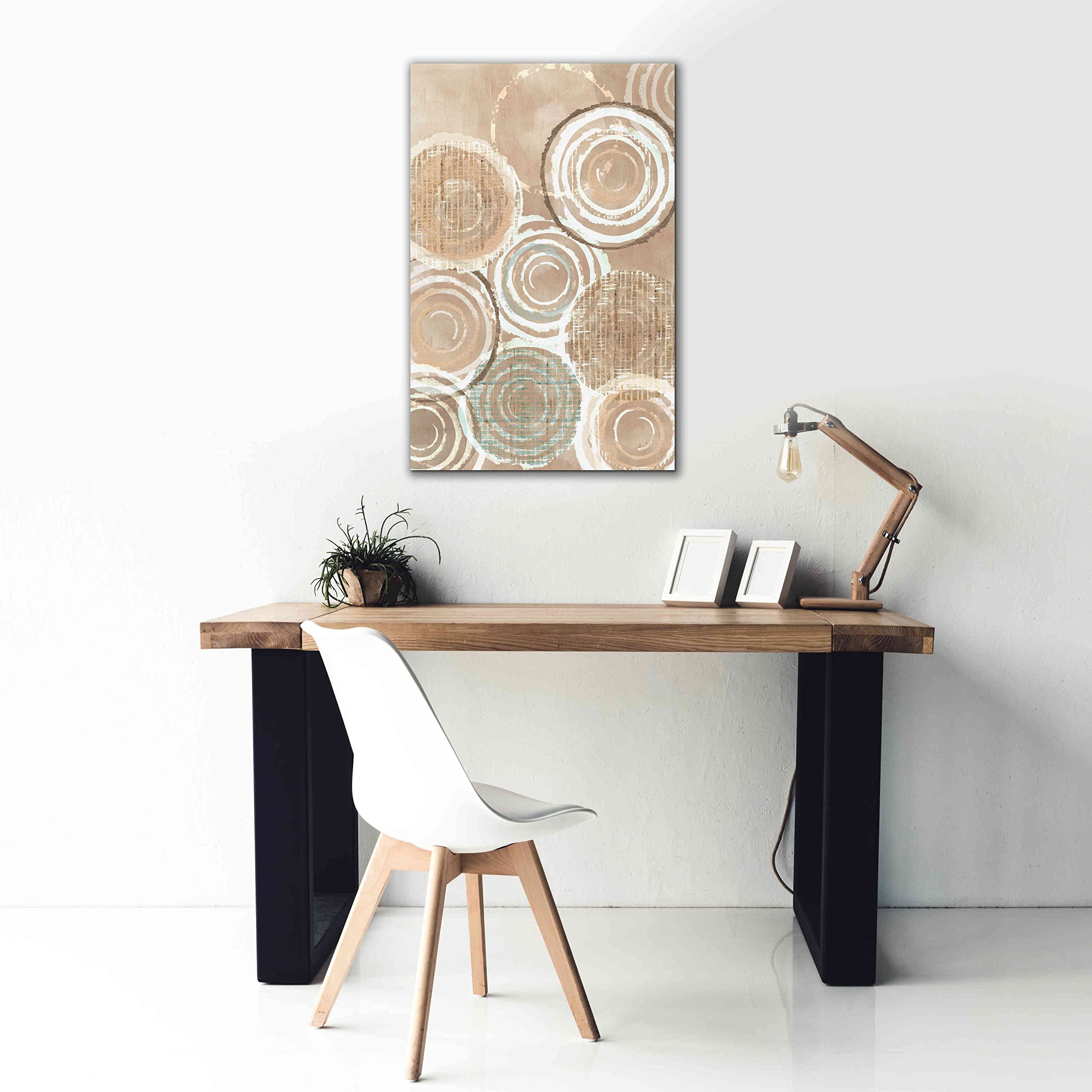 Epic Graffiti 'Woven Baskets IV' by Flora Kouta - 26x40 Inch Giclee Canvas Wall Art Print - Modern Home Decor for Living Room, Bedroom & Office