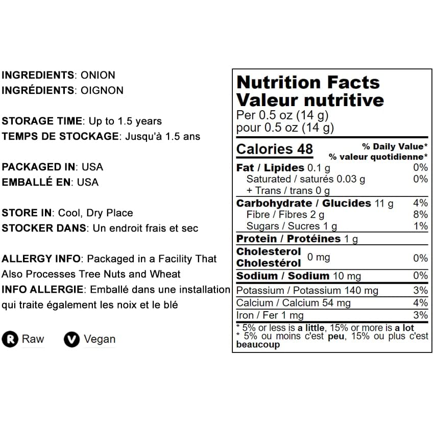 Food to Live Onion Powder, 14 Pounds - Finely Ground Dried Onions | Vegan, Rich Onion Flavor | High in Vitamin C & Dietary Fiber | Perfect for Soups, Stews, Seasoning & Baking