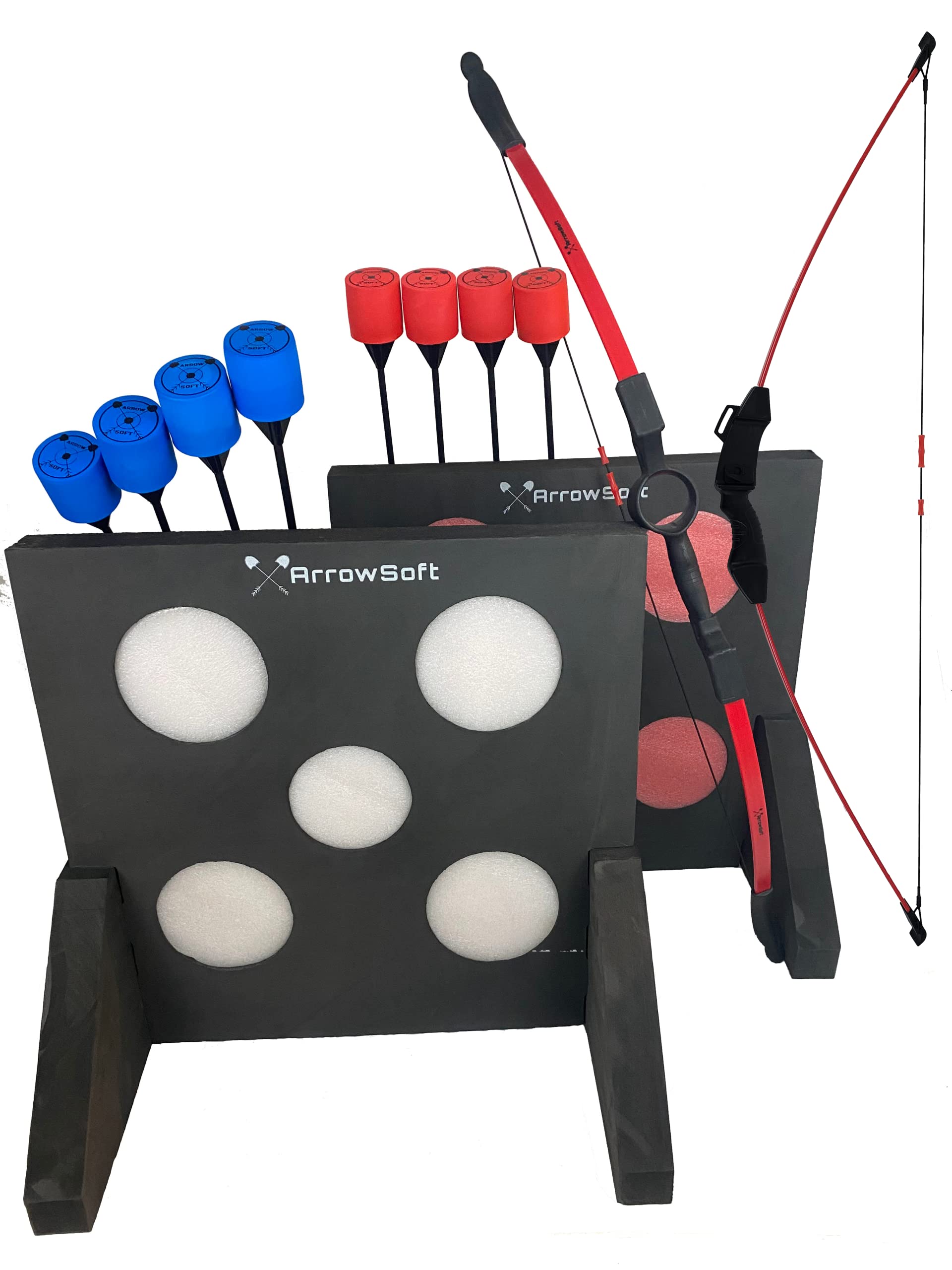 Safe & Fun Archery Game Set for Kids & Adults - Double Target Youth Bow Set - Perfect for Backyard Games, Outdoor Activities & Family Bonding