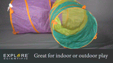 ExploreHut Kids Play Tunnel - Foldable Pop Up Crawl Tunnel for Toddlers & Children | Indoor & Outdoor Playtime, Birthday Gifts, Daycare Activities