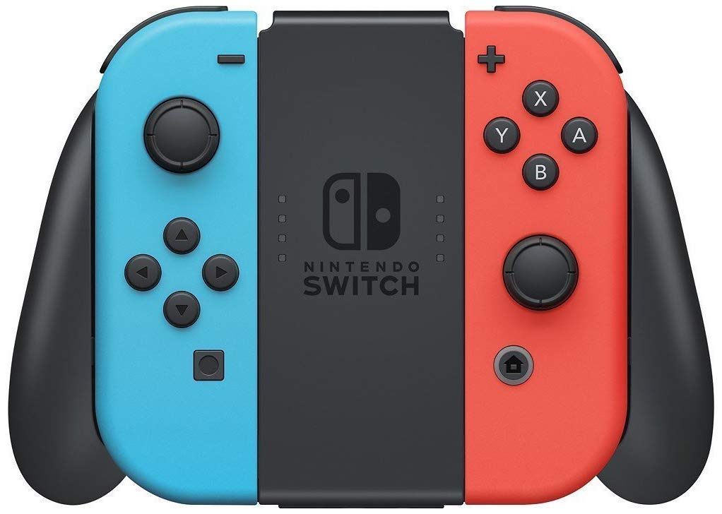 Refurbished Nintendo Switch Console with Neon Red & Blue Joy-Con - HD Gaming Handheld for Home & Travel - Play Anytime, Anywhere