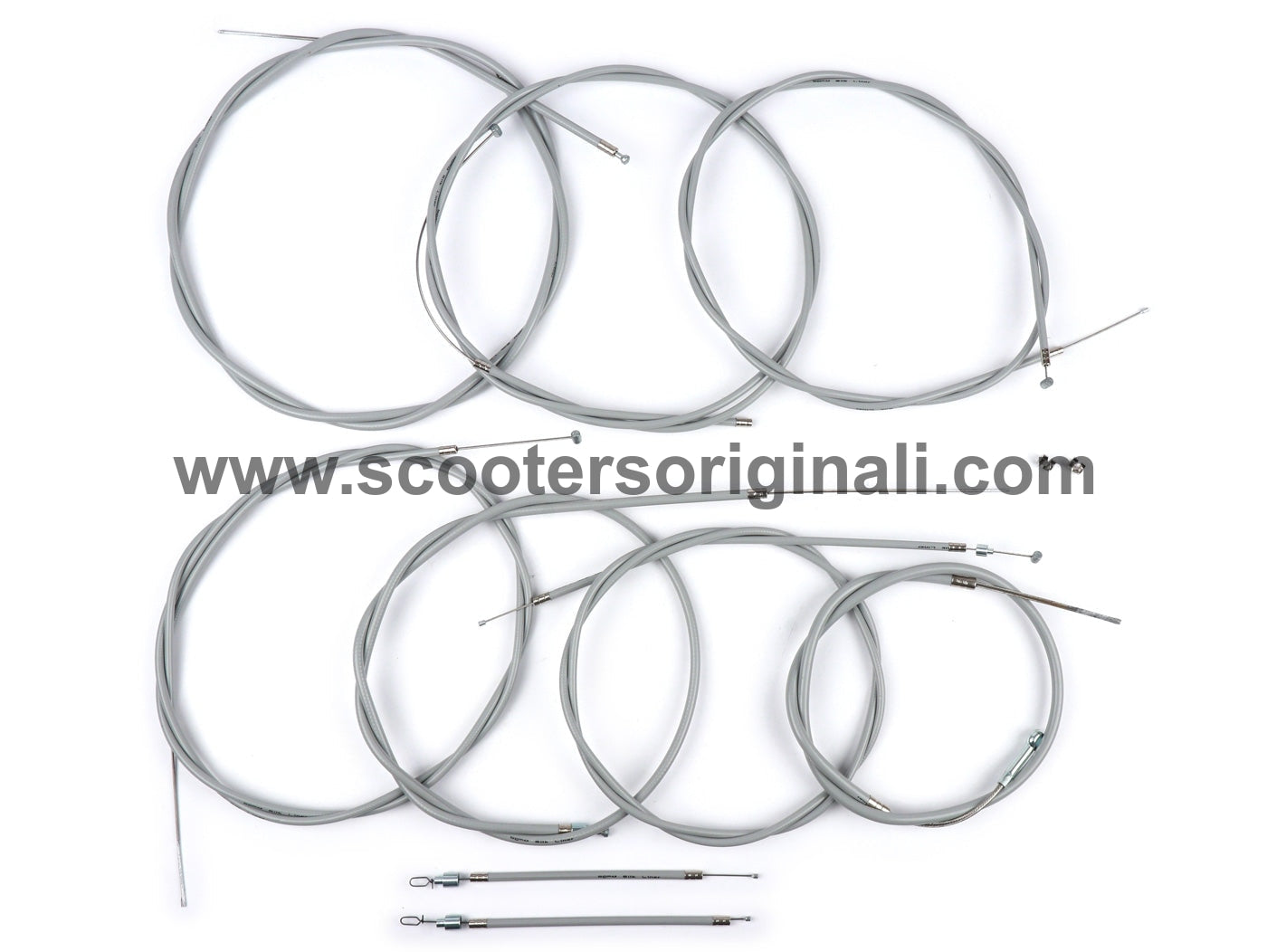 Vespa Smallframe BGM PRO Silk Lined Cable Set - Premium Motorcycle Wiring Kit for Vespa Scooters (Perfect for Restoration & Performance Upgrades)