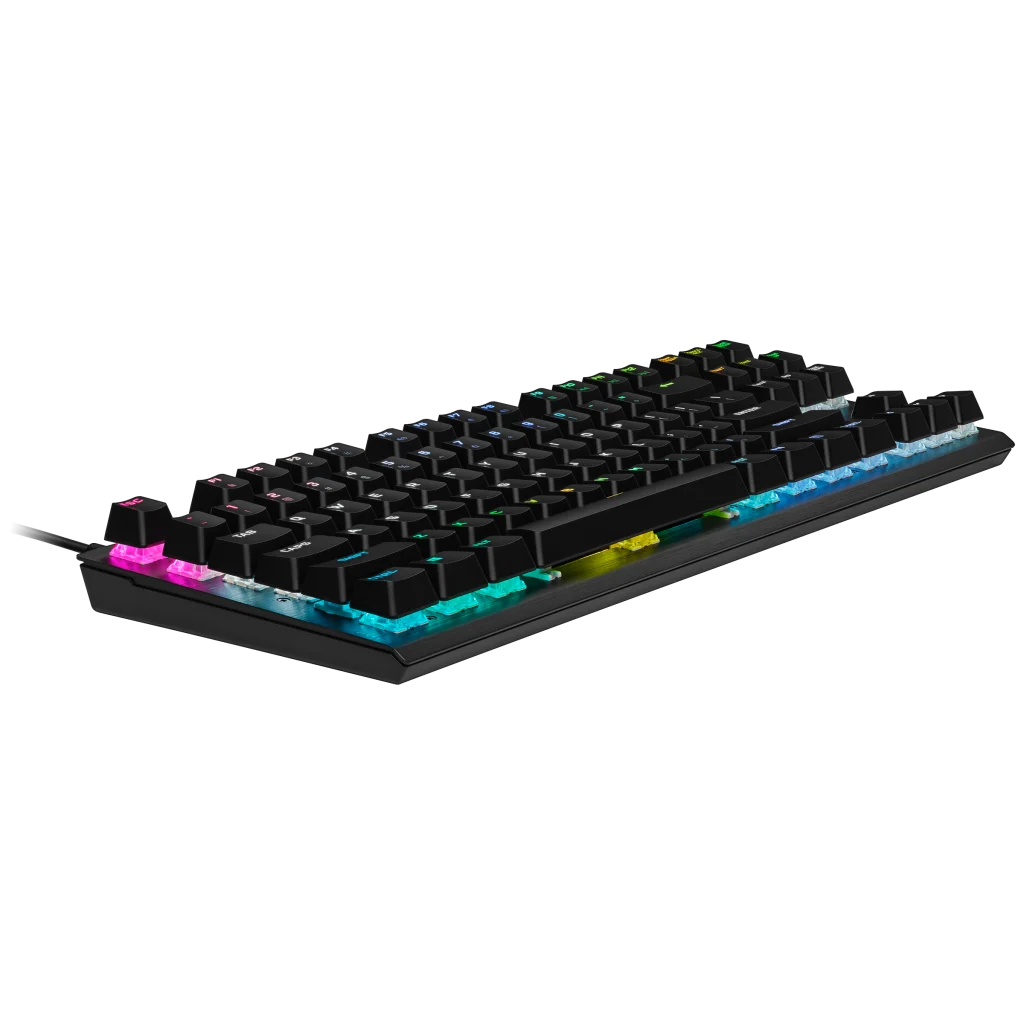 Corsair K60 PRO TKL Mechanical Gaming Keyboard - RGB Backlit, Cherry MX Red Switches, Compact Tenkeyless Design for PC Gaming & Esports | Perfect for FPS, MOBA & Typing Enthusiasts