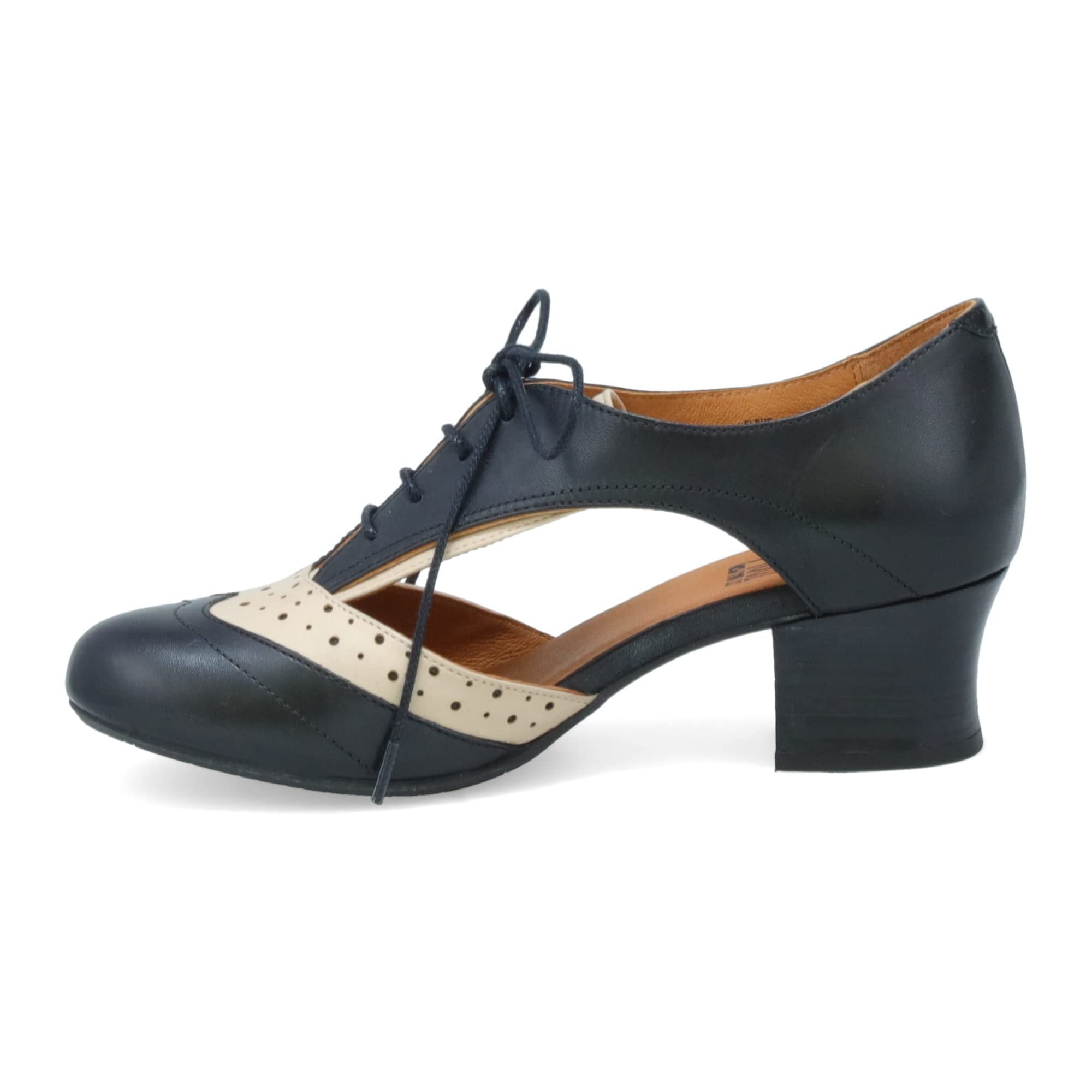 Miz Mooz Fleur Women's Oxford Inspired Heels - Stylish & Comfortable Dress Shoes for Work, Office, Wedding & Special Occasions