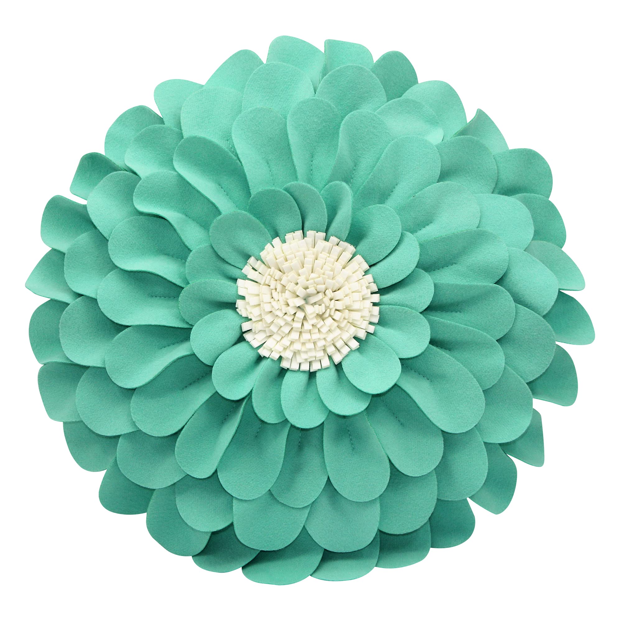 3D Happy Daisy Flower Throw Pillow - Soft & Cozy Round Decorative Pillow for Couch, Bed, Sofa - Unique Flower Shape Design Patented - Perfect for Home Décor, Living Room, Nursery & Gift Giving