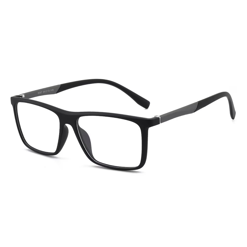 GUDVUE Blue Light Blocking Glasses for Men - Anti Eyestrain Computer & Gaming Glasses with Rectangle Frame - Perfect for Office, Gaming & Screen Time