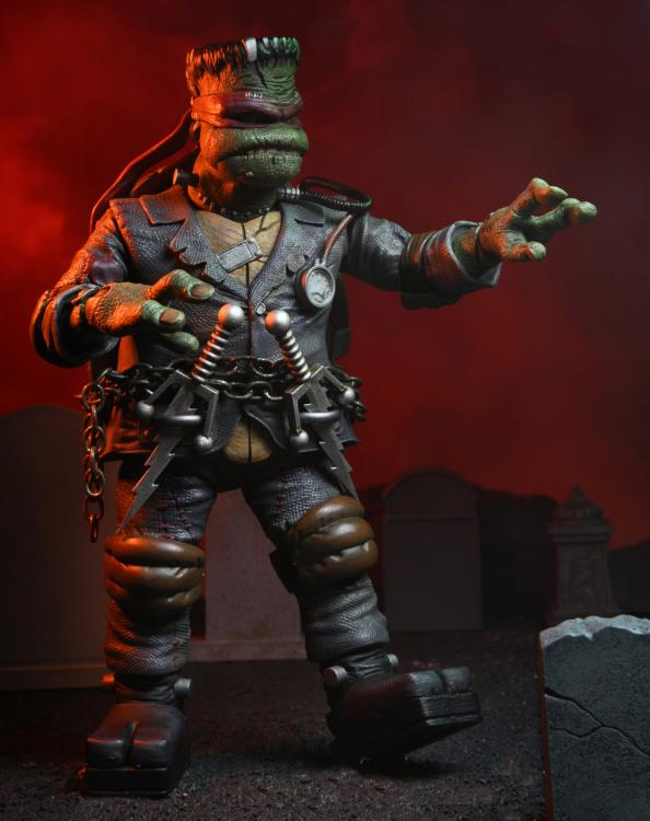 Universal Monsters x TMNT Ultimate Raphael as Frankenstein's Monster Collectible Action Figure - Perfect for Display, TMNT Fans & Horror Collectors
