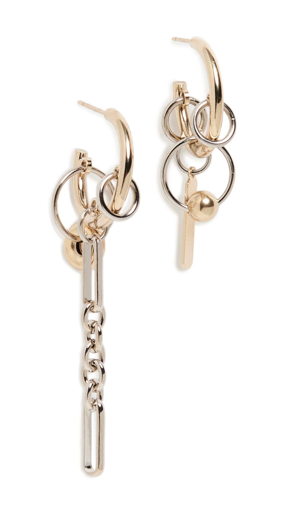 Justine Clenquet Iris Earrings for Women - Trendy French Designer Hoop Earrings for Everyday Wear, Parties & Special Occasions