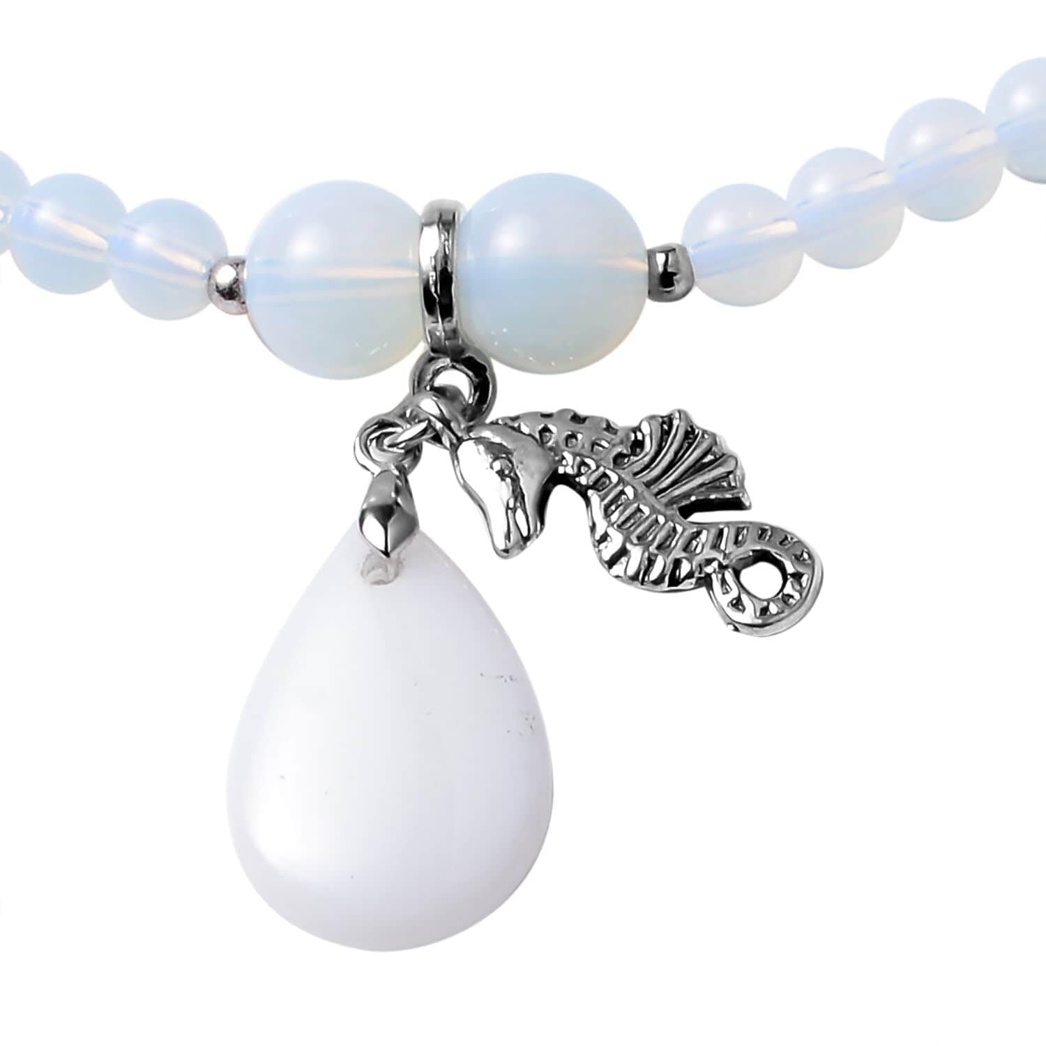 Shop LC Platinum Plated Multi-Wear Beaded Necklace with Gemstones – Elegant Bridal Jewelry for Engagement, Wedding & Anniversary – Perfect Birthday Gift for Women, 24
