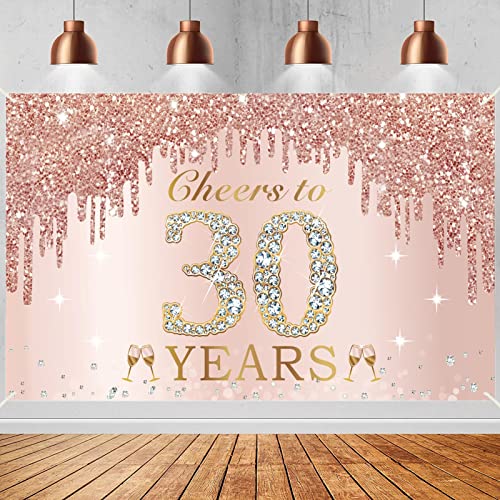 Pink Rose Gold 30th
