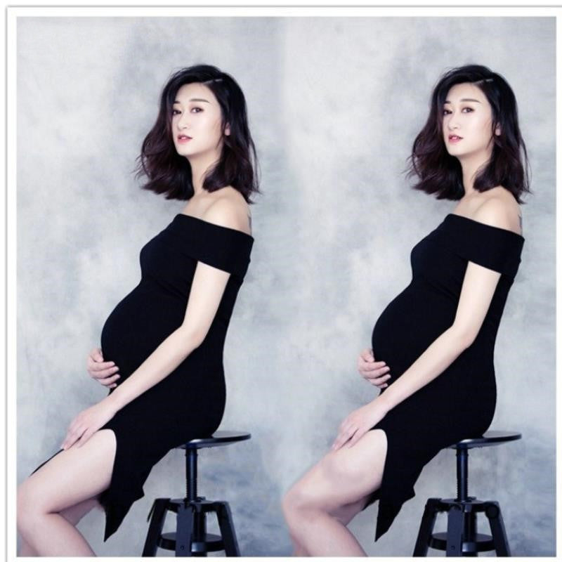 Maternity Photo Shoot Dress for Pregnant Women - Elegant & Comfortable Pregnancy Photoshoot Outfit for Baby Shower, Gender Reveal & Motherhood Moments