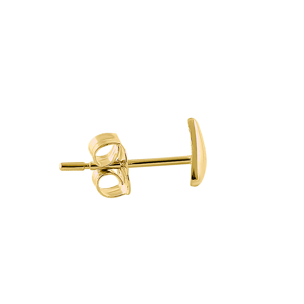 14K Solid Yellow Gold Triangle Earrings for Women - Minimalist Geometric Stud Earrings - Perfect for Everyday Wear, Gifts & Special Occasions