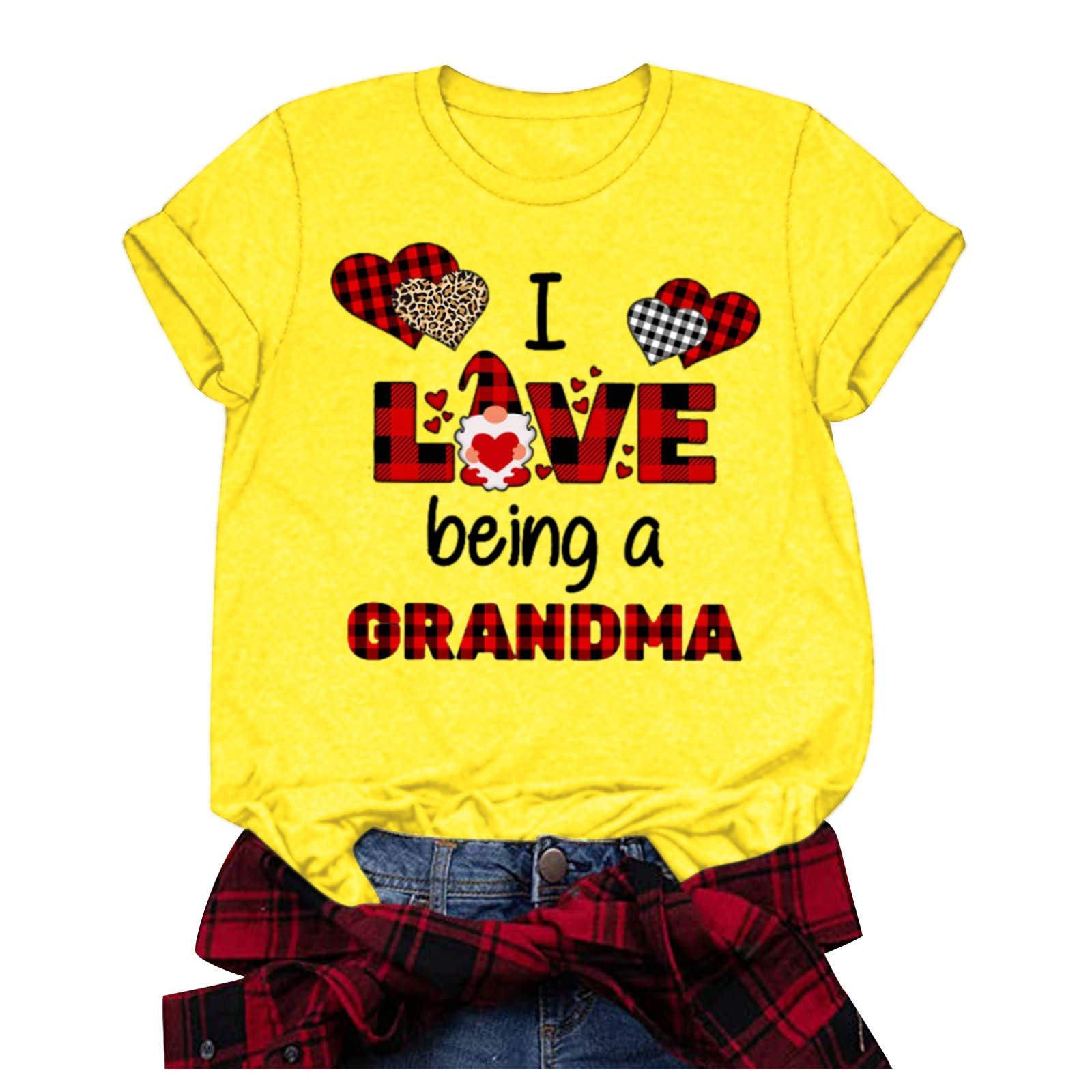 Valentine's Day Women's Graphic T-Shirt - Short Sleeve Heart Letter Printed Blouse Top for Casual Wear, Date Night & Gift Giving