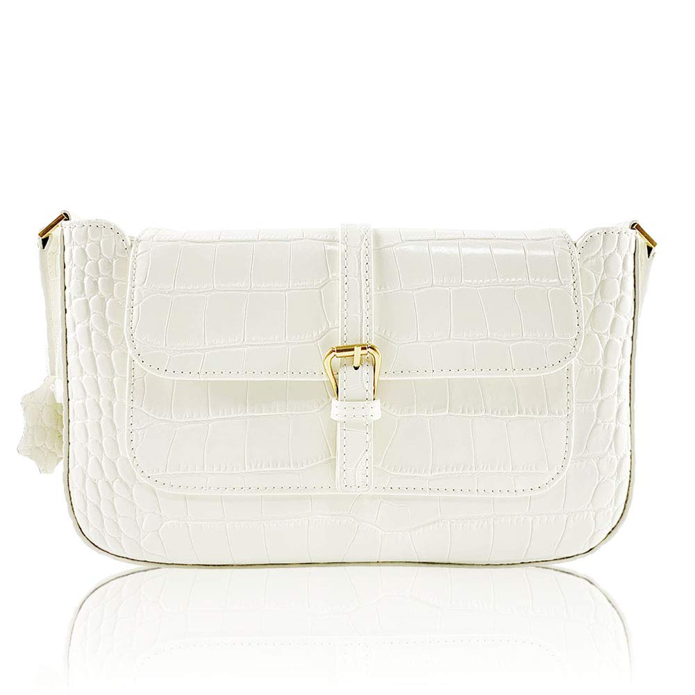 Genuine Leather Shoulder Clutch Evening Purse for Women - Elegant Top Handle Tote Bag for Party, Wedding & Night Out | Stylish Handbag for Work & Social Events