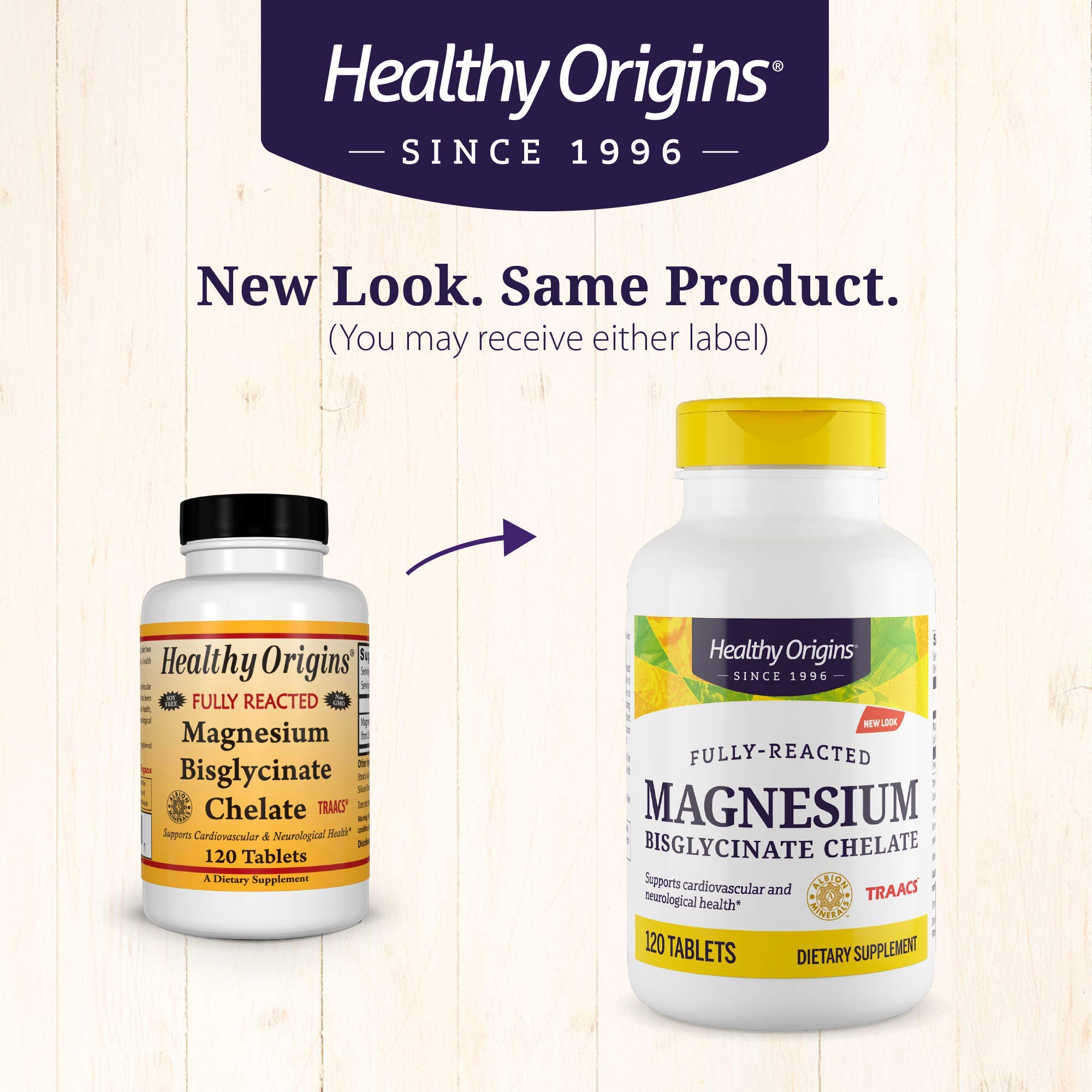 Healthy Origins Magnesium Bisglycinate Chelate 120 Capsules | High Absorption Chelated Magnesium Supplement for Sleep, Muscle & Nerve Support | Vegan, Non-GMO, Gluten-Free | Stress Relief & Relaxation Aid