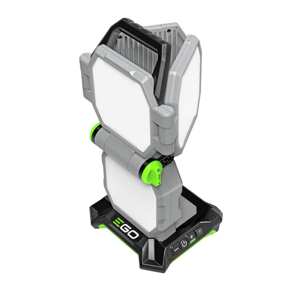 EGO LT1000 56V Cordless LED Work Light - 10,000 Lumens, 5 Brightness Levels, Opaque Diffuser - Battery & Charger Sold Separately (Gray) - Perfect for Construction Sites, Camping, Emergency Lighting, and Outdoor Events
