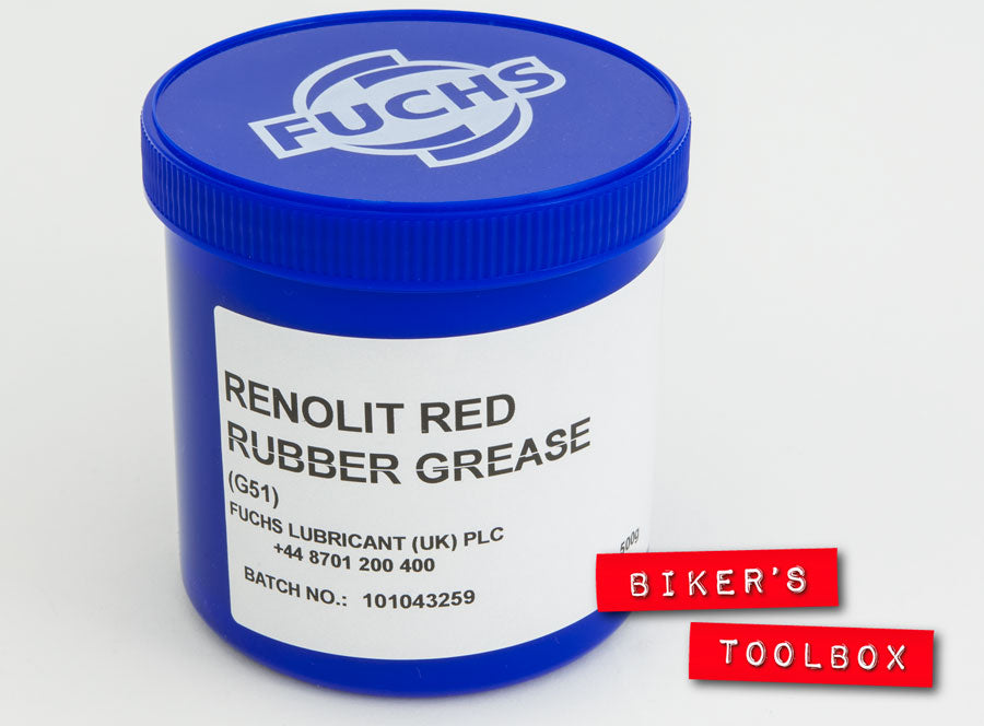High-Performance Red Rubber Grease 500g - Waterproof & Extreme Pressure Lubricant for Automotive, Industrial & Marine Applications - Ideal for Seals, O-Rings & Hydraulic Systems
