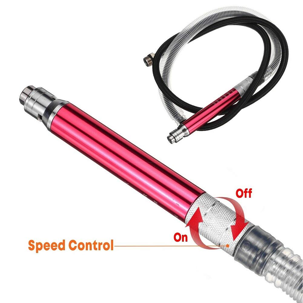 1/4 Inch Pencil Type Air-Powered Die Grinder - 65,000 RPM Compact Handheld Micro Grinder with Wrench for Metalworking, Wood Carving & DIY Projects
