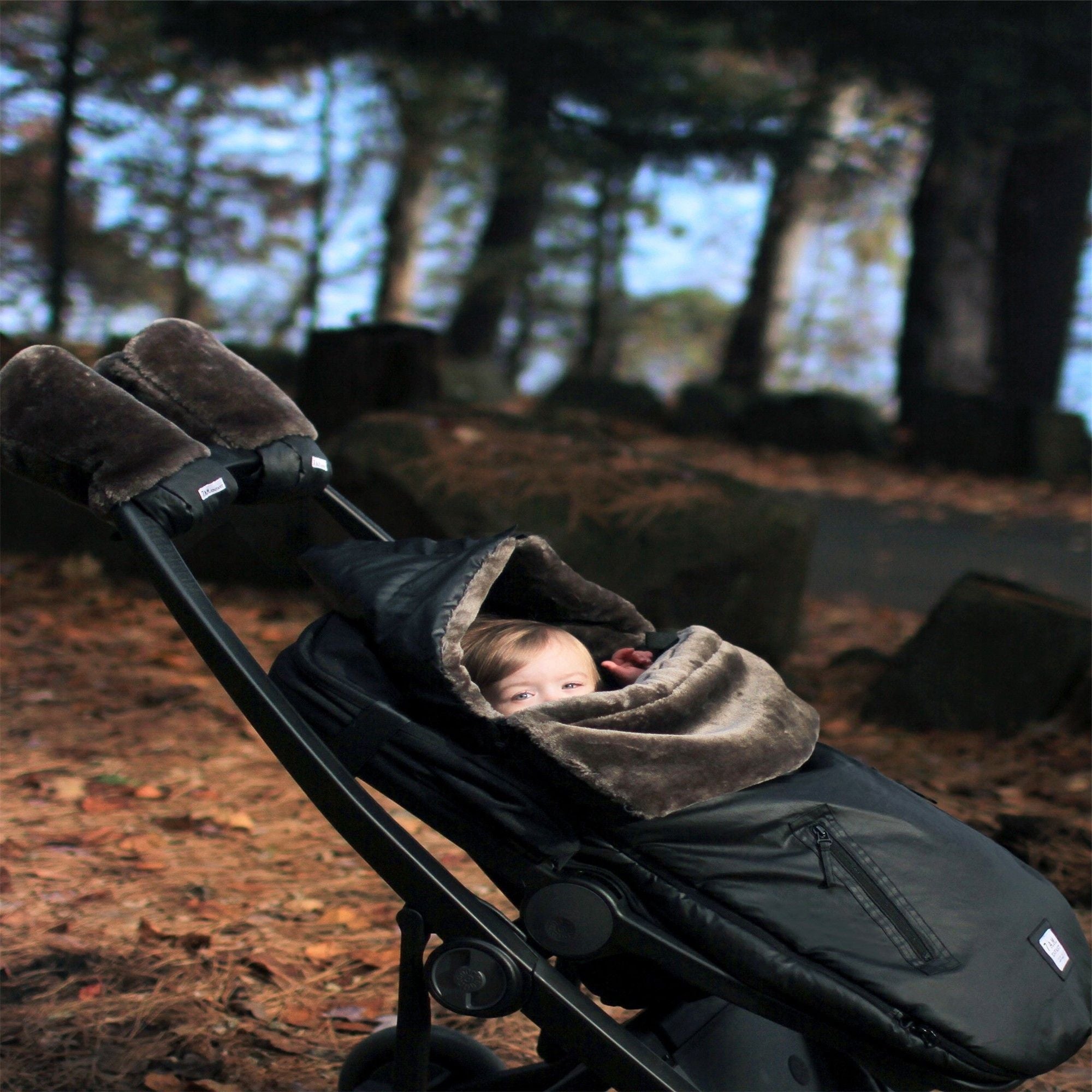 7AM Enfant WaxedPOD - Waterproof & Stylish Baby Stroller Cover for Rain & Wind Protection - Perfect for Outdoor Walks, Shopping & Travel