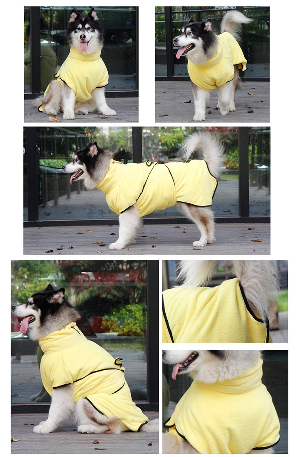 Super Absorbent Microfiber Dog Bathrobe & Cat Bathrobe - Quick Drying Pet Bath Towel for Small, Medium & Large Dogs (XS) - Perfect for Post-Bath, Grooming & Spa Time at Home