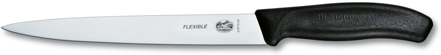 Victorinox 8-Inch Flexible Fillet Knife - High Carbon Stainless Steel Blade for Precise Fish Filleting - Perfect for Fishing, Camping & Outdoor Cooking
