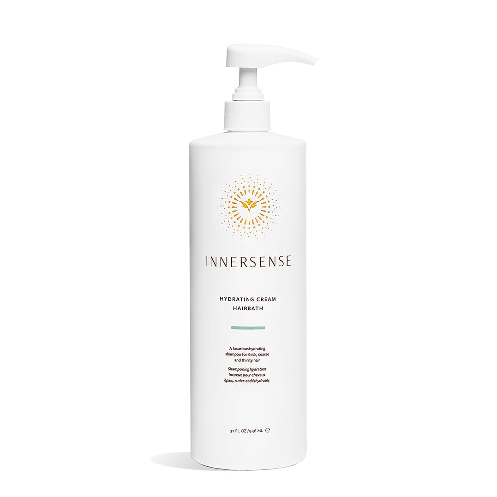 INNERSENSE Organic Hydrating Cream Hairbath - Sulfate-Free Moisturizing Shampoo for Dry & Damaged Hair - Perfect for Daily Use & Salon-Quality Results at Home