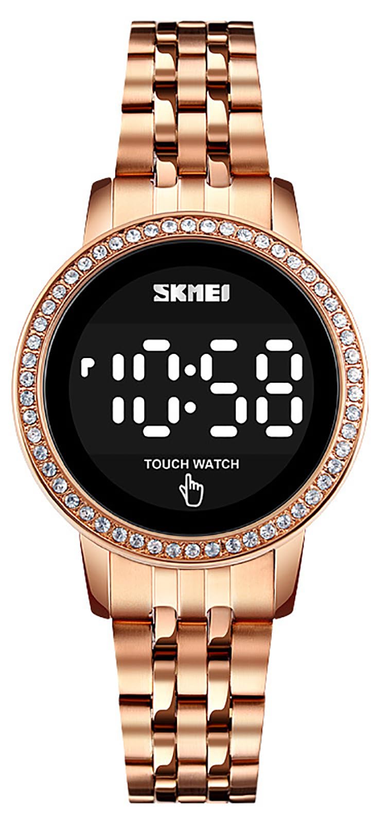Gosasa Luxury Women's Watch - LED Touch Screen Digital Watch for Women, Waterproof Quartz Business Wristwatch, Elegant Ladies Watch for Office, Party & Everyday Wear