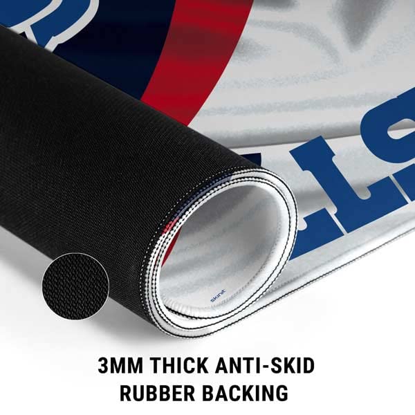 Skinit Extra Large Gaming Mouse Pad - Officially Licensed NFL Buffalo Bills Design with Stitched Edges, Waterproof, Non-Slip Rubber Base - Perfect Desk Mat for PC, Keyboard & Mouse - Ideal for Gaming, Office Work & Home Computer Setup