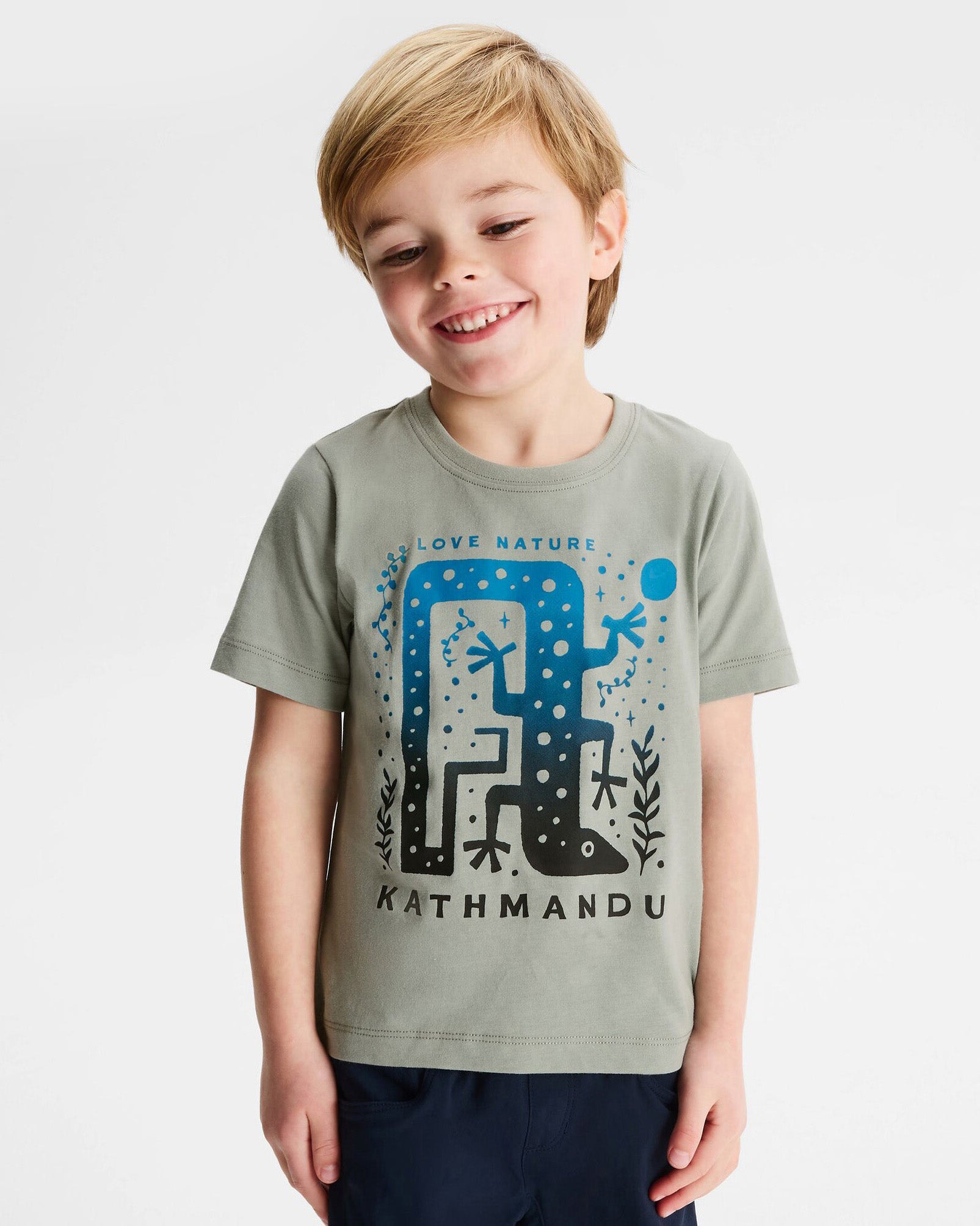 Organic Cotton Kids' Geo Skink T-Shirt | Eco-Friendly & Soft | Perfect for Playtime & School