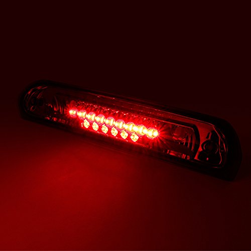 AKKON Smoked LED Tail Lights + LED 3rd Brake Lamp Set for 2002-2006 Dodge Ram 1500 2500 3500 Pickup Trucks - Durable & Stylish Upgrade for Night Driving & Enhanced Safety