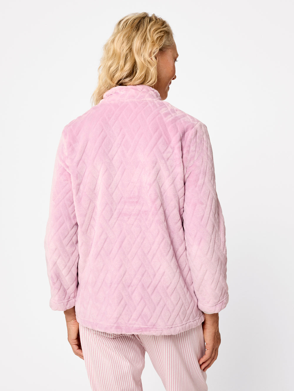 Luxury Diamond Quilted Bed Jacket - Soft & Warm Winter Wear for Women - Perfect for Lounging, Reading & Relaxing at Home