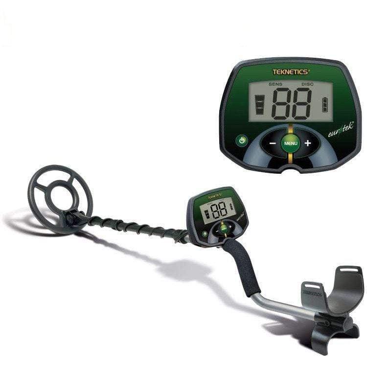 Teknetics Eurotek Professional Metal Detector with 8” Waterproof Coil - Perfect for Treasure Hunting, Beach Combing & Relic Hunting