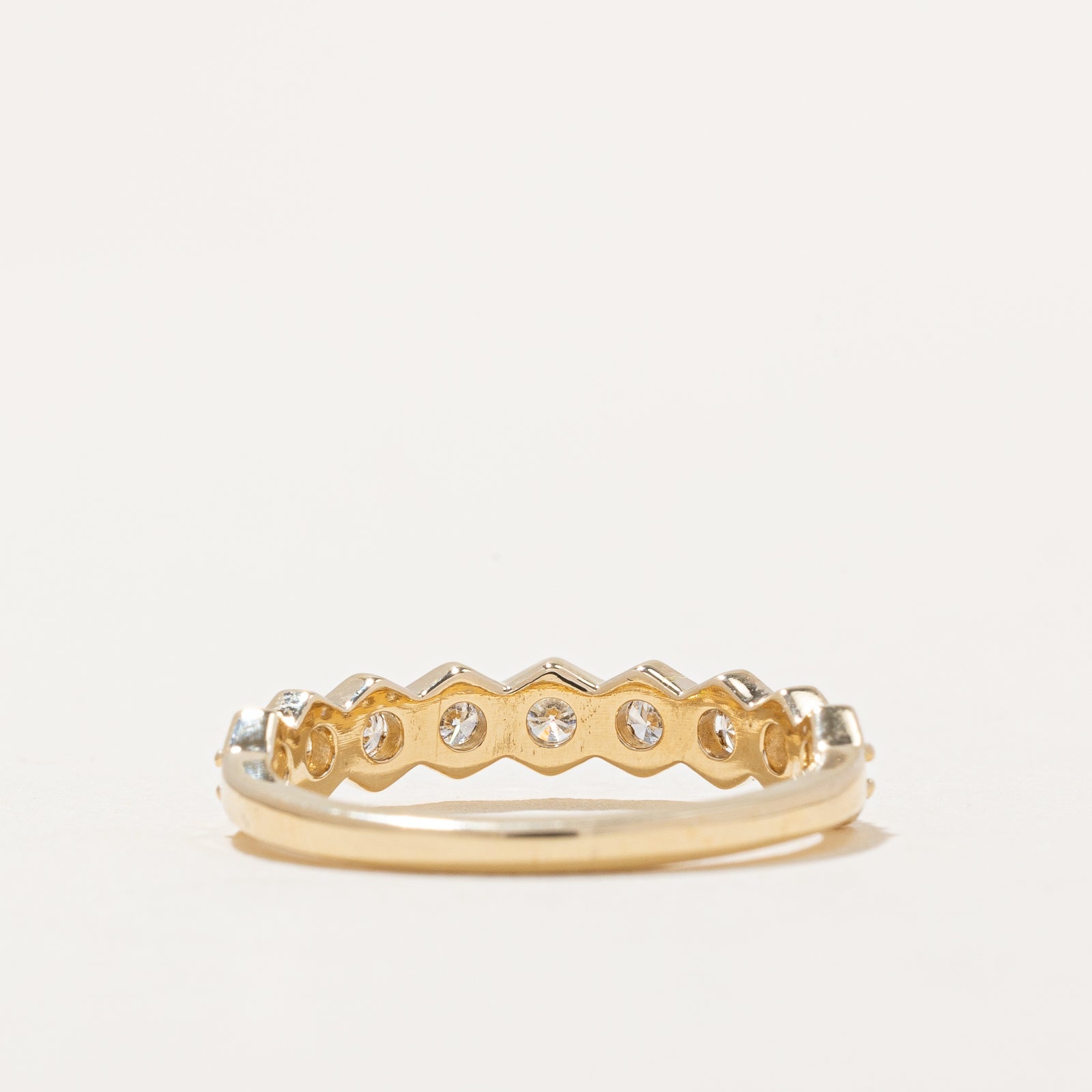 100 Ways 0.45ctw Nine Stone Diamond Ring - Size 7 | Elegant Wedding Band, Anniversary Gift & Everyday Luxury Jewelry for Women