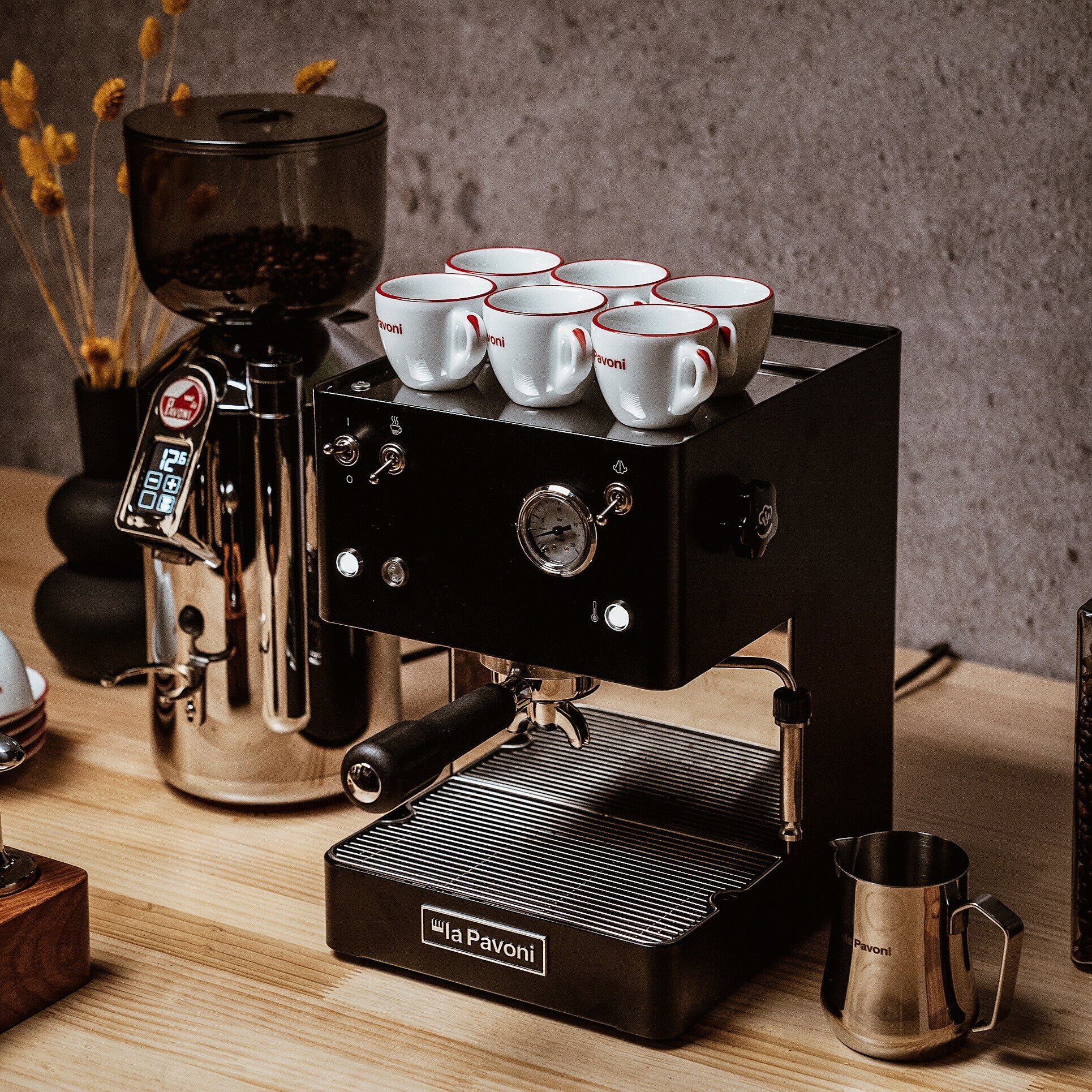 La Pavoni Casa Bar Black Espresso Machine - Premium Home Coffee Maker (Model LPMCBN01US) | Perfect for Coffee Enthusiasts & Home Baristas | Brew Cafe-Quality Espresso, Cappuccino & Latte at Home | Available April 2025